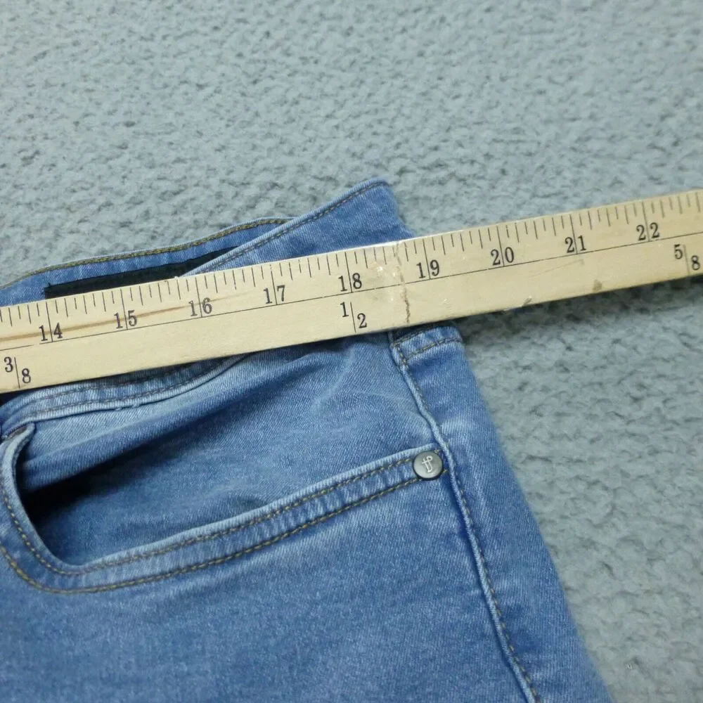 TPJ Jeans Mens 36x30 Slim (36x27) Stretch Light Wash Blue Comfortable Mid Rise